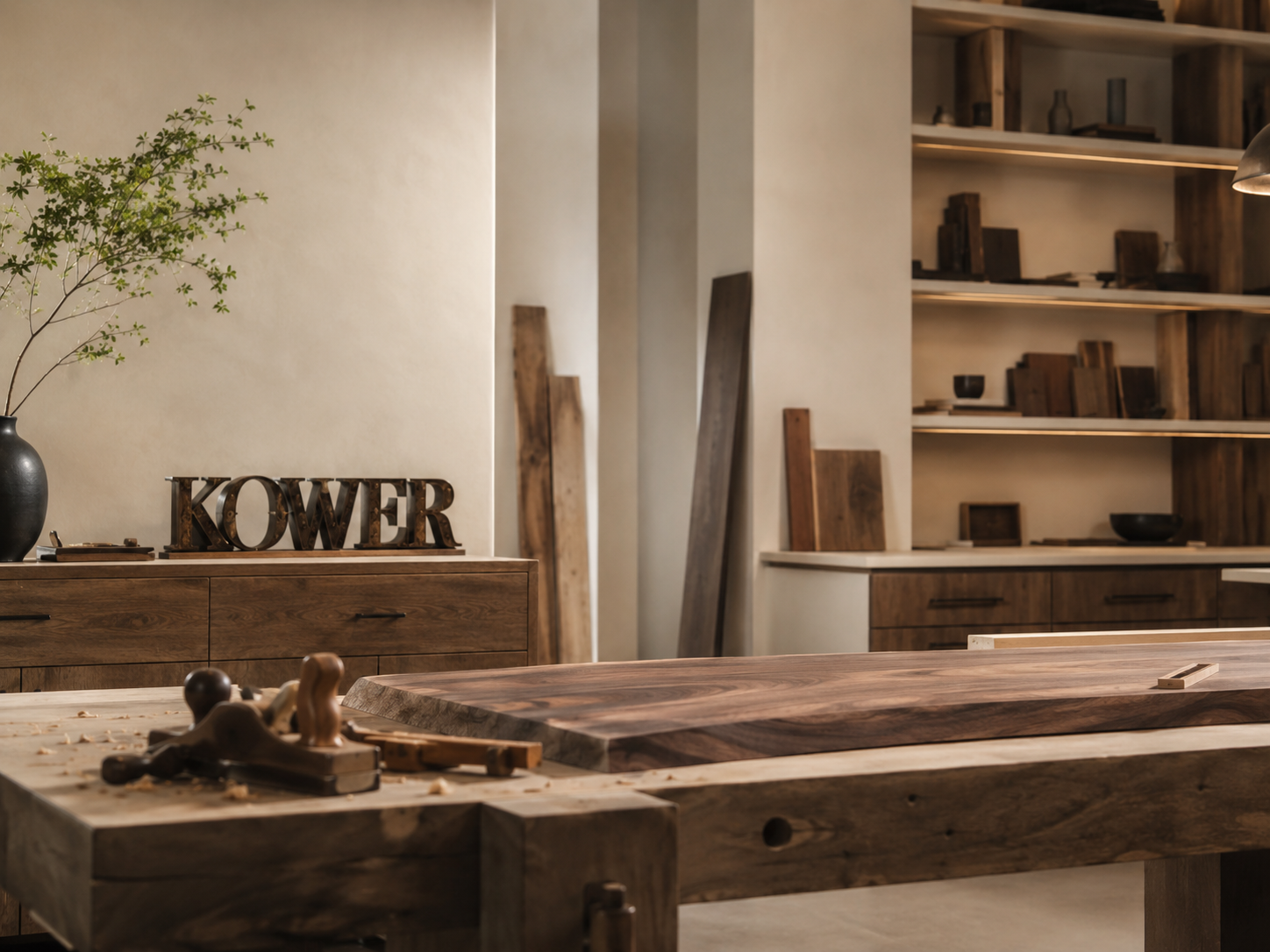 Pracownia stolarska Kower z przygotowanymi elementami do produkcji mebli na wymiar